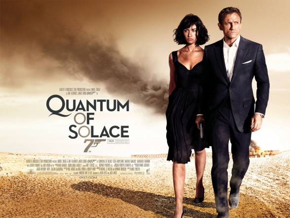 Quantum of Solace poster with Daniel Craig as James Bond and Olga Kurylenko by Greg Williams 001