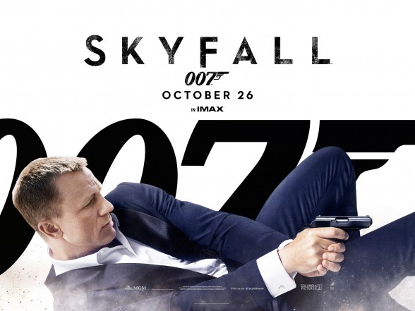 Skyfall poster with Daniel Craig as James Bond by Greg Williams